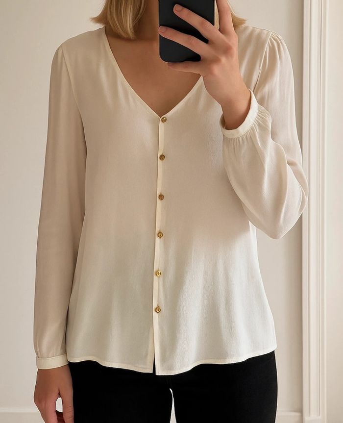 Blouse Des Petits Hauts blanche modèle Toumi – T.3 (40/42) - photo numéro 2