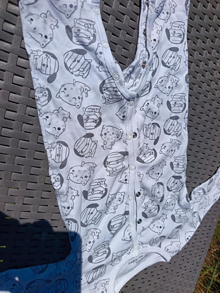 Combinaison pyjama grenouillère sans pied bébé 3 mois 59 cm du pareil au même - photo numéro 7