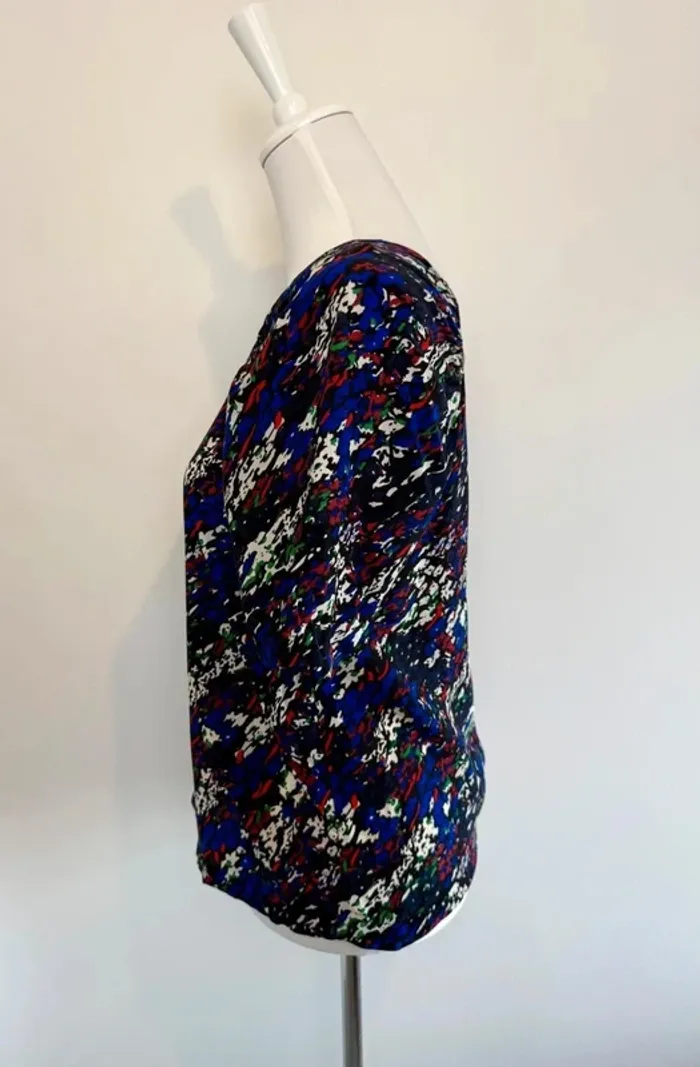 Blouse Maje courtes manches en soie taille S parfait état - photo numéro 4