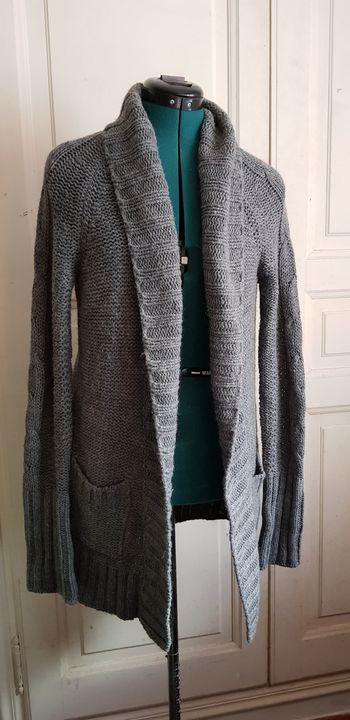 Gilet veste cardigan gris Oysho taille S