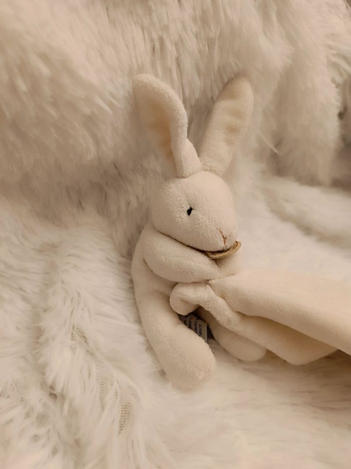 Doudou Lapin mouchoir _ Doudou et compagnie - photo numéro 7