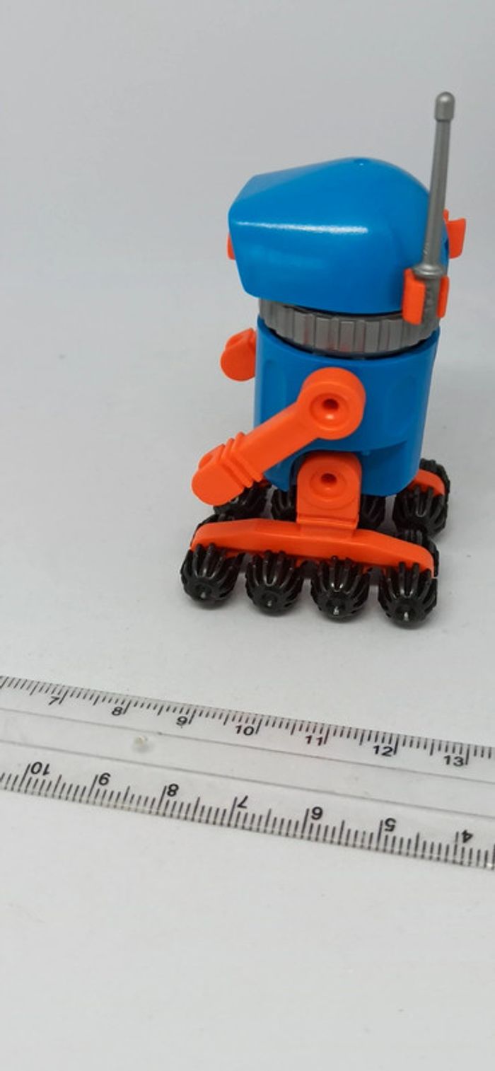 Robot bleu sur roues playmobil - photo numéro 3