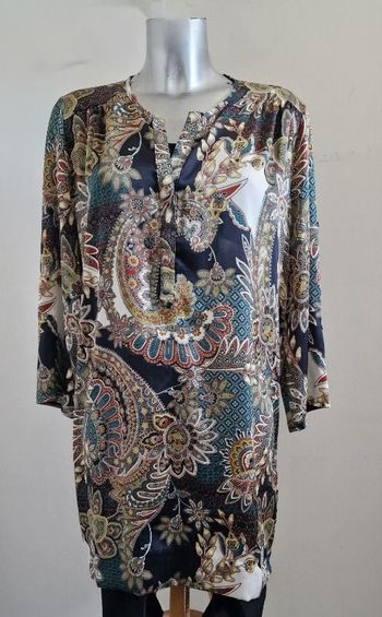 📌 Tunique / Robe Fluide Manches Retroussables