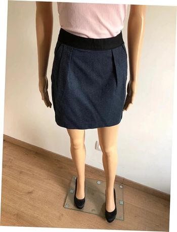 Jupe bleue marine et noire Kookaï taille 36 TBE