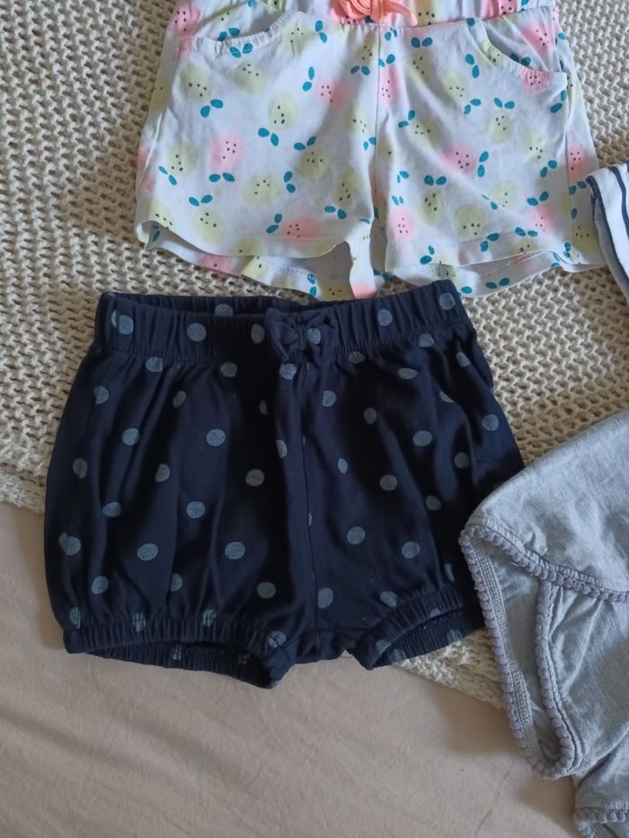 Lot de shorts fille à ceinture élastique 3 ans - photo numéro 5