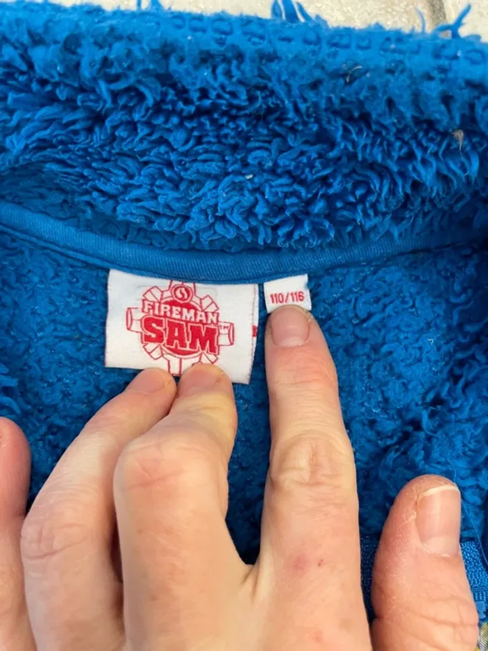 Sweat zippé polaire Sam le Pompier 110/116cm - photo numéro 3