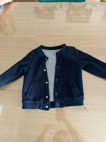 Gilet marine tao réversible