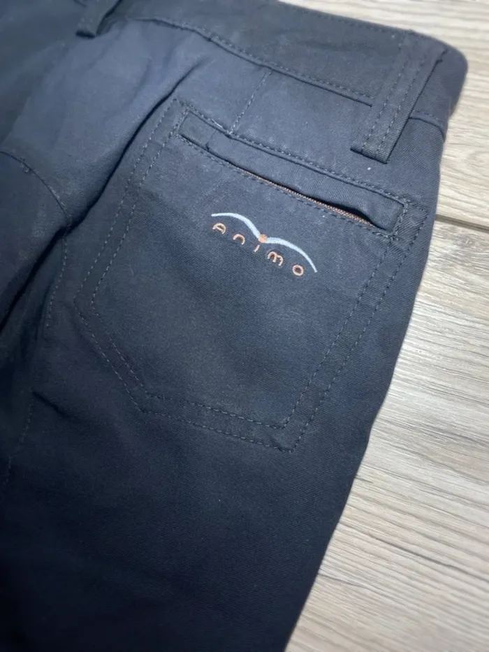 Pantalon d’Équitation Animo Noir, Produit de Qualité, Fabriqué en Italie - photo numéro 8