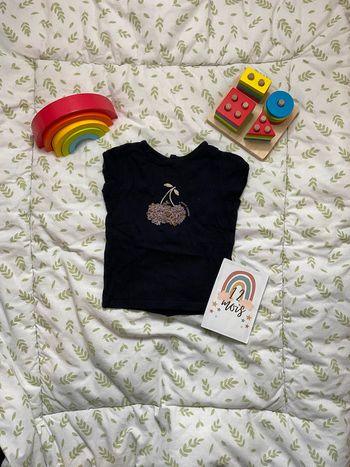 teeshirt manches courtes bleu marine 12 mois kiabi