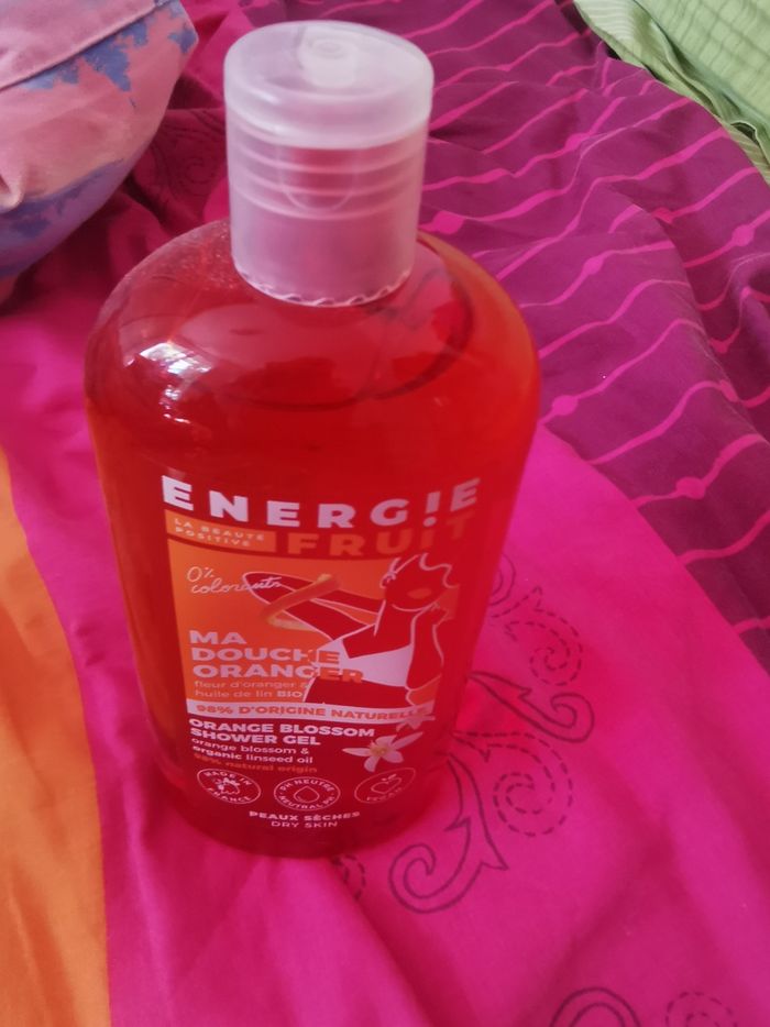 Gel douche grand format Energie Fruit orange /huile de lin neuf - photo numéro 4