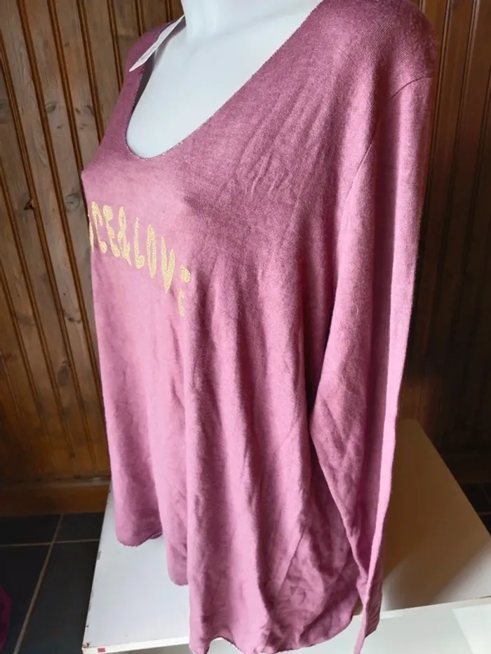 Superbe pull grande taille 52/54 femme marque Piment rouge - photo numéro 5