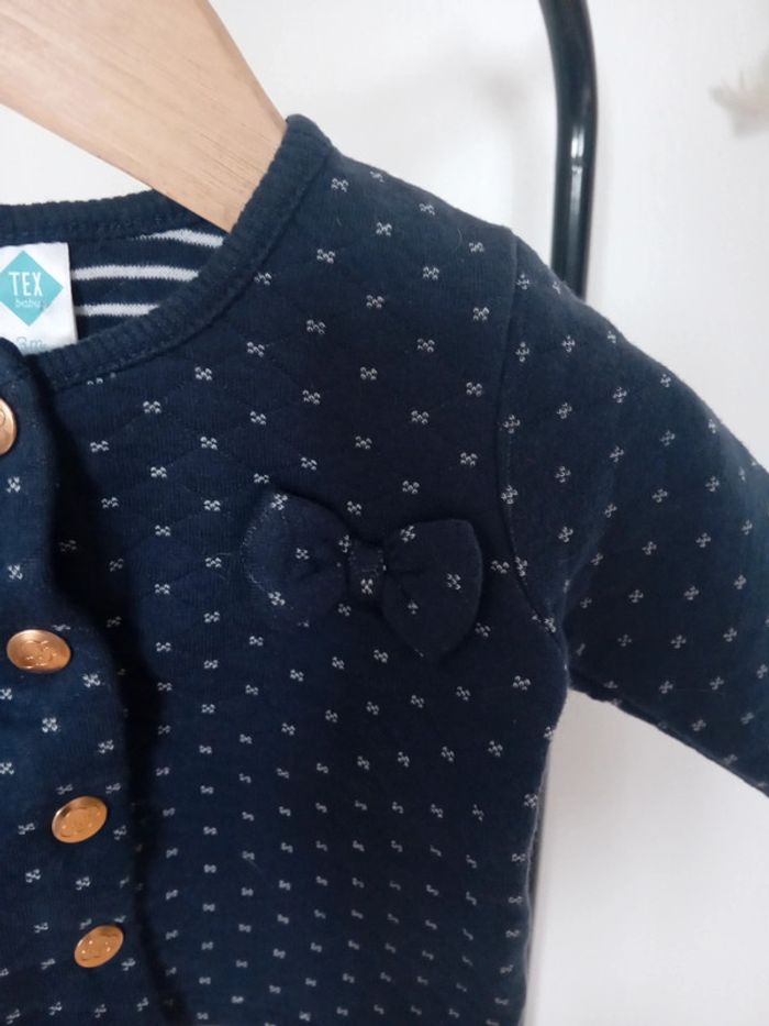 Gilet bleu marine - Tex - 3 mois - photo numéro 3
