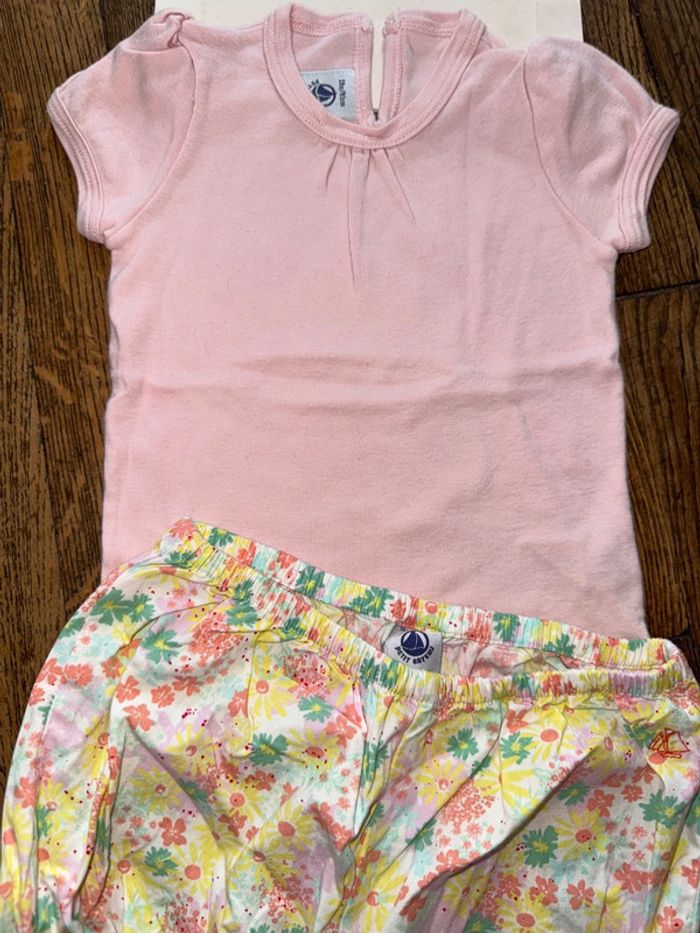 T-shirt et short petit bateau 18 mois - photo numéro 2