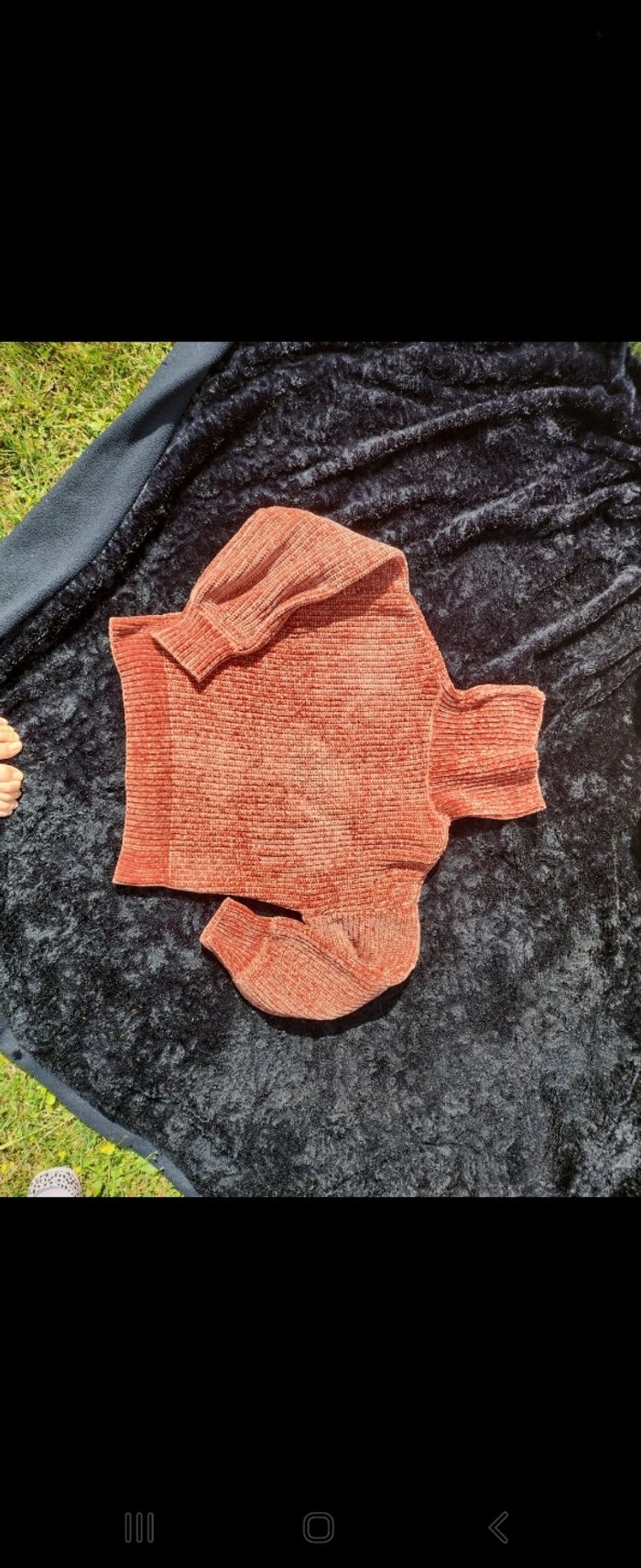 Pull col roulé cache cache tout doux marron