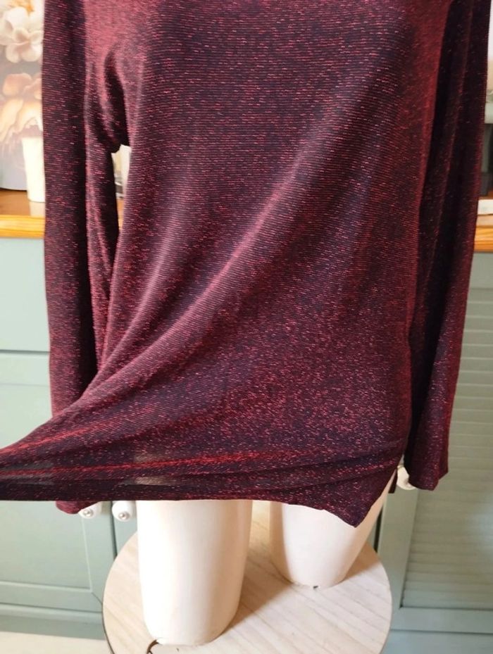 🌹Blouse Scintillante Col Bénitier Vernal Paris T38/40🌹 - photo numéro 7