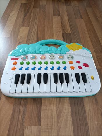 Piano blanc et menthe Fisher Price