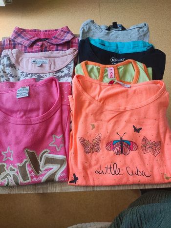 Lot de 7 tee shirts fille 6 ans