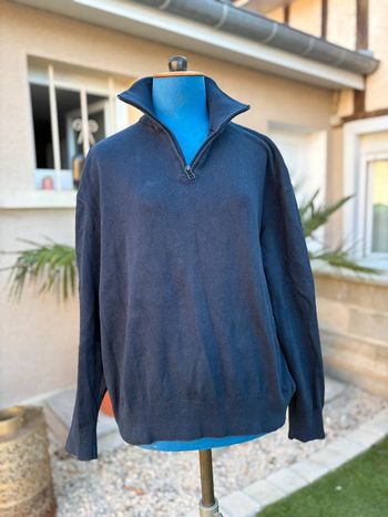 Pull col roulé BZB - bleu marine - taille XL/42 -