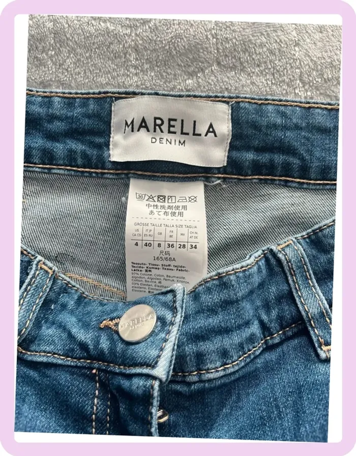 Jean Flare Crop Bleu – Marella Denim 👖 - photo numéro 4