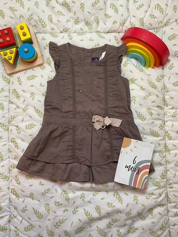 robe sans manches marron 6 mois sergent major