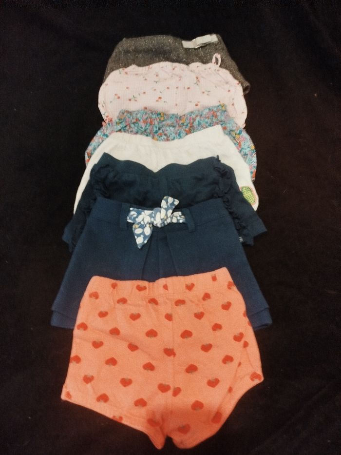 Lots short bébé fille