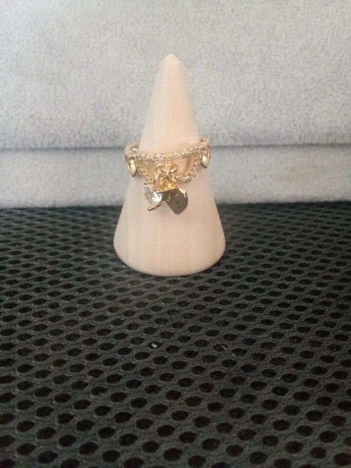 Bague pendentif coeur acier inoxydable - photo numéro 2