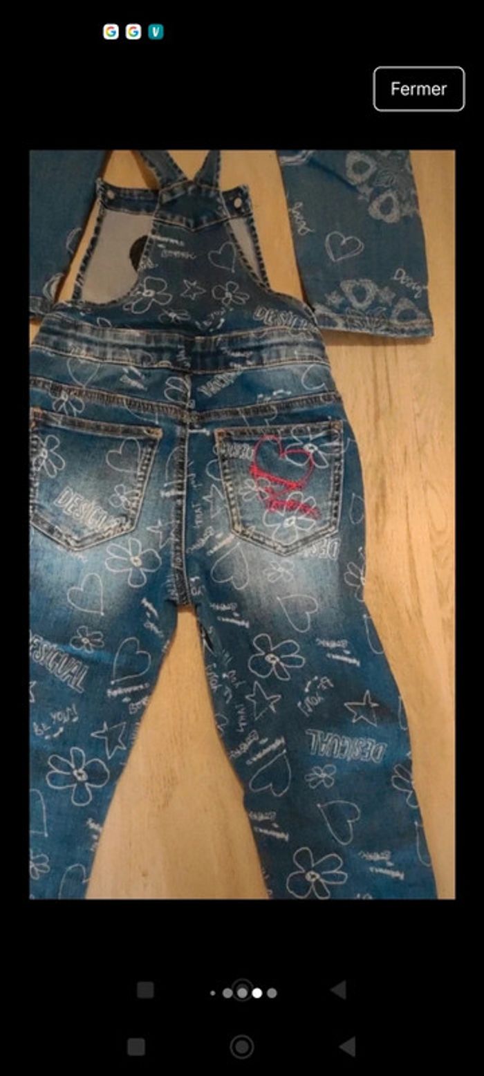 Lot de 2 salopettes Desigual 5-6 ans - photo numéro 6
