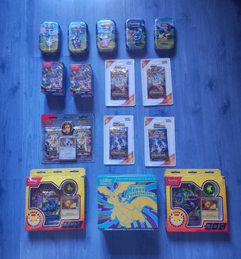 Gros lot item pokémon ev8 me2 me2.5 etb mini tin blister