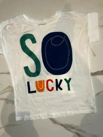 T-shirt fille 12 ans – Monoprix Teens – So Lucky – Très bon état
