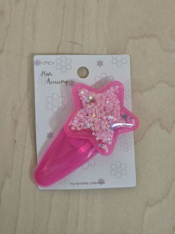 Pince a cheveux shakshaka étoile rose