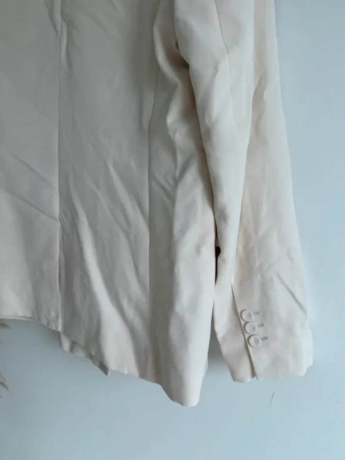 Blazer Mango crème oversize - photo numéro 8