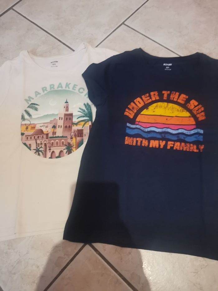 Lot de 2 t-shirts fille 8 ans kiabi
