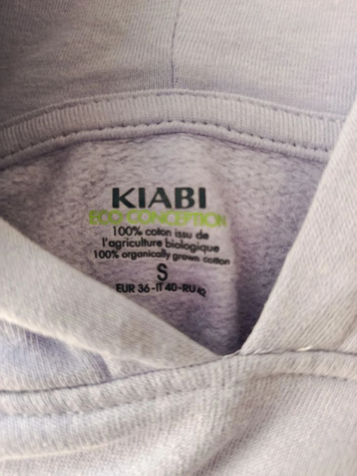 Pull violet à capuche Taille S Kiabi - photo numéro 4