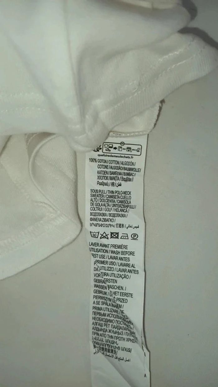 t-shirt col roulé - photo numéro 3
