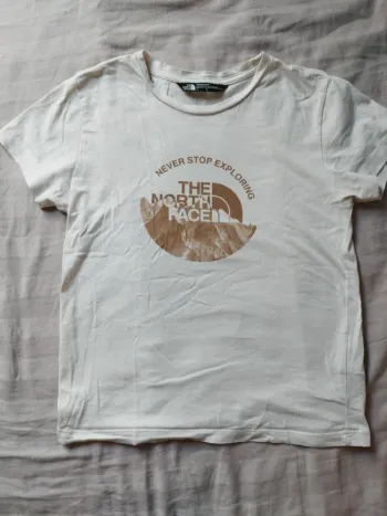 T-shirt beige the North face 12 ans