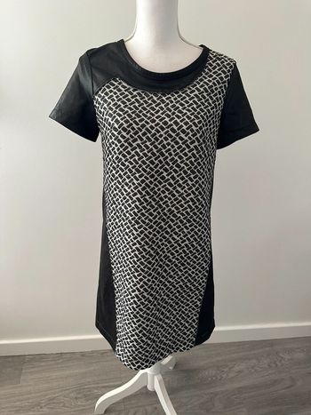 Robe bariolée noire et blanche Fuzz Cop Copine T38 M