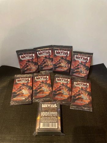 Wankul lot 8 boosters + 1 paquet de 100 sleeves saison 3 FR scellés abysse corp