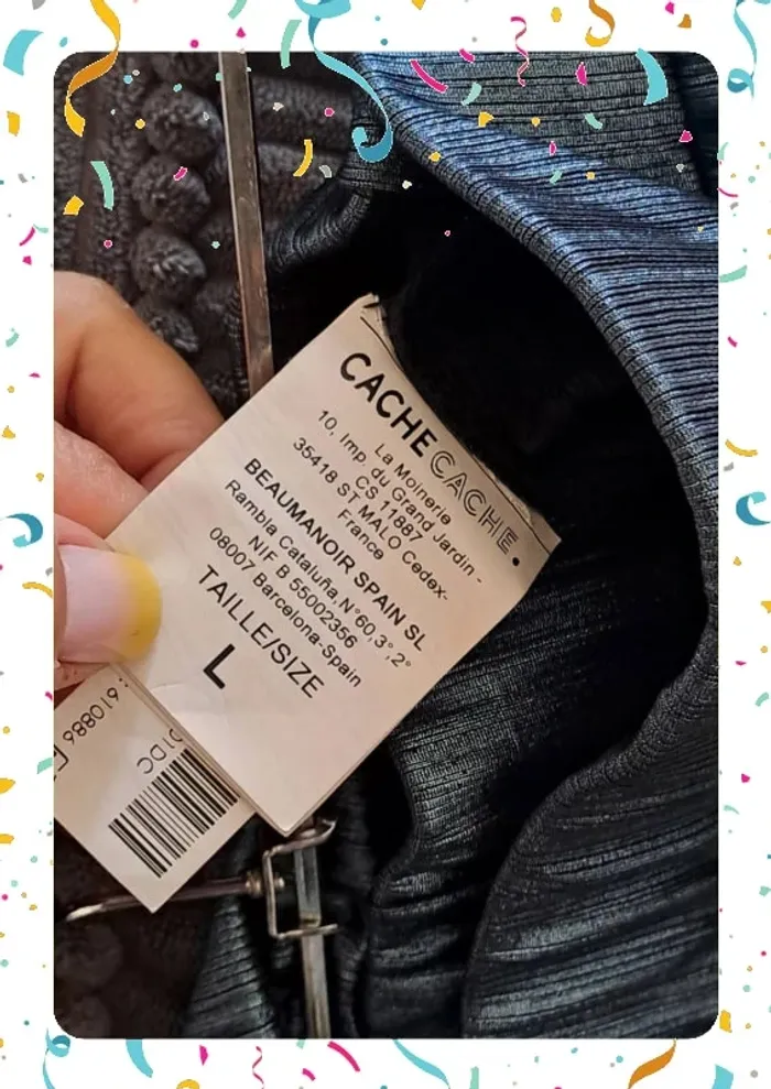 🩶 pantalon plissé marque cache cache - photo numéro 5