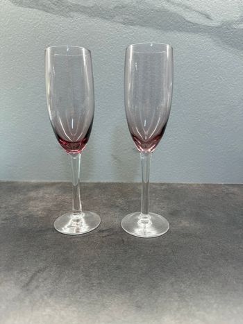 2 flûtes à champagne