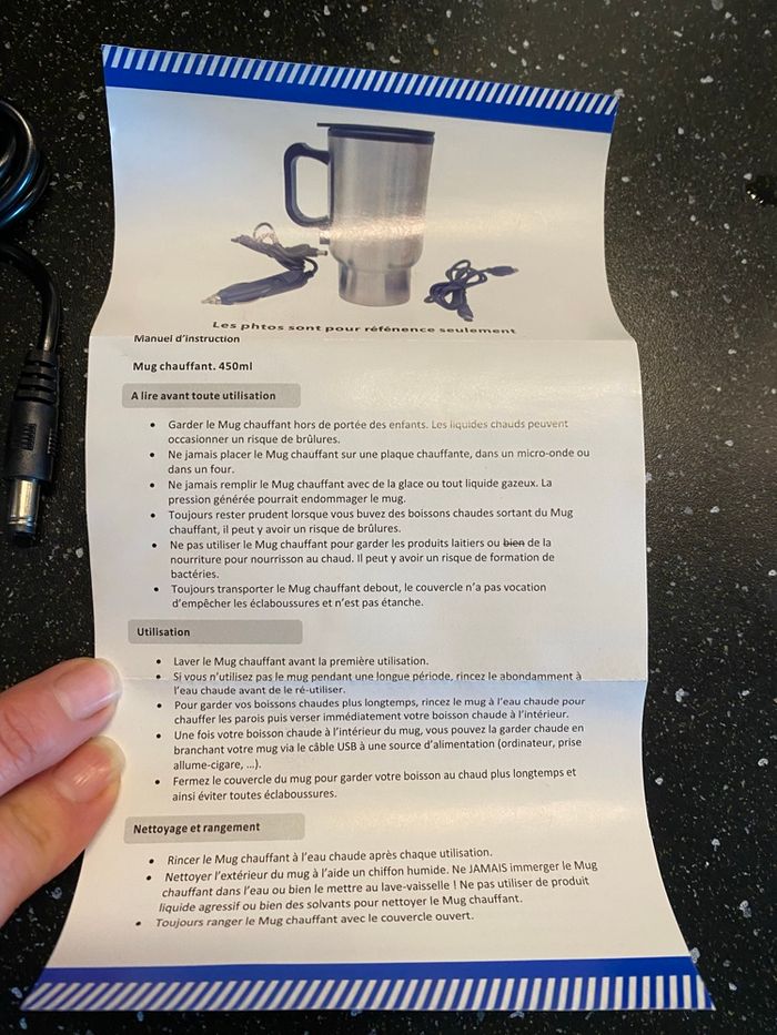 Mug chauffant 450ml - photo numéro 3