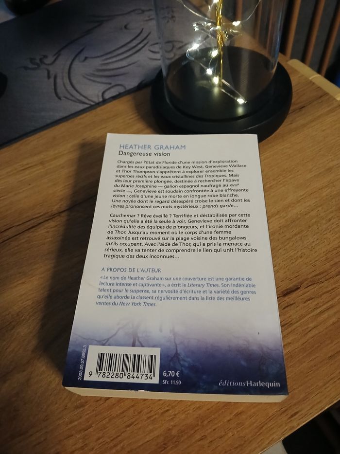 LIVRE DANGEREUSE VISION DE HEATHER GRAHAM - photo numéro 2