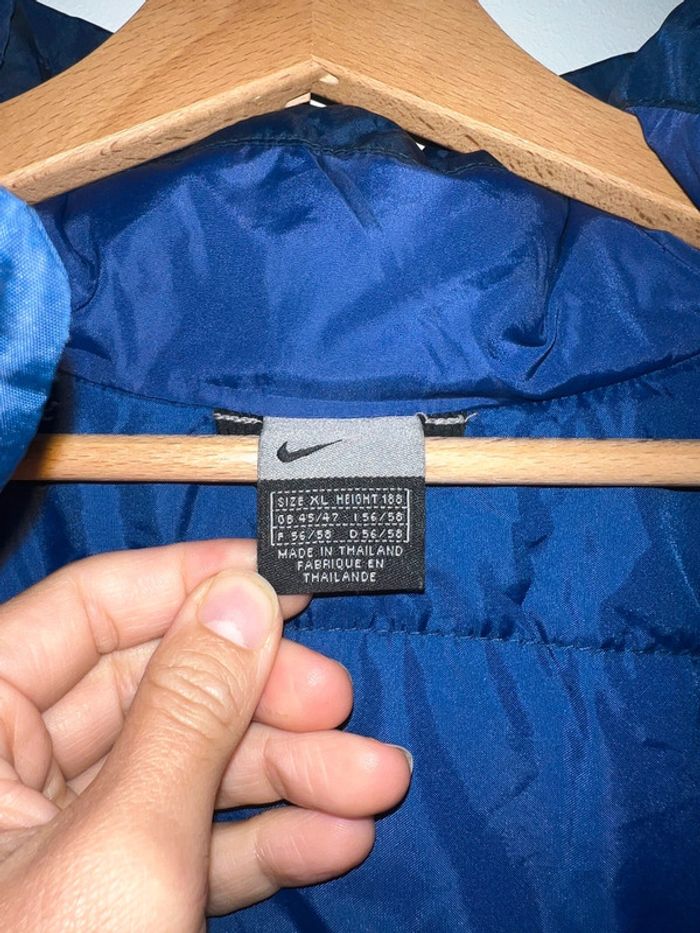 Magnifique manteau / veste Nike vintage taille XL couleur bleu marine - photo numéro 11