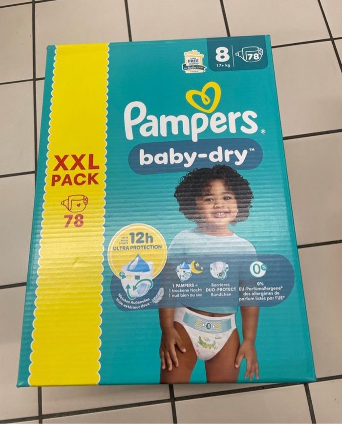 2 pack  XXL de couches Pampers taille 8 - photo numéro 2