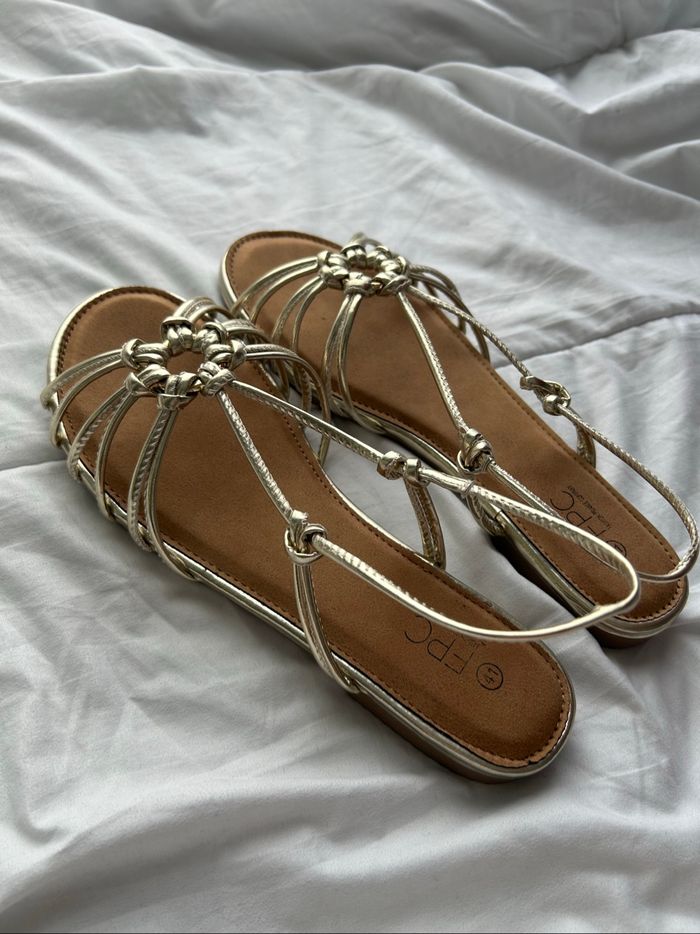 Sandales chic dorée femme taille 40-41