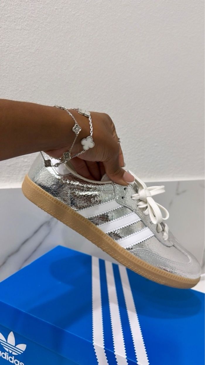 adidas samba argenté - photo numéro 2