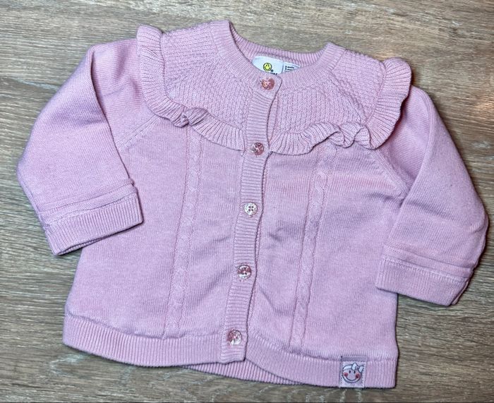 Gilet épais rose Smiley Baby / - photo numéro 1