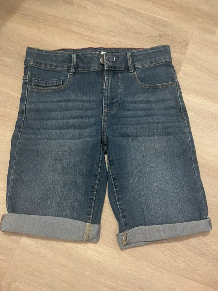 Bermuda jean slim Okaidi