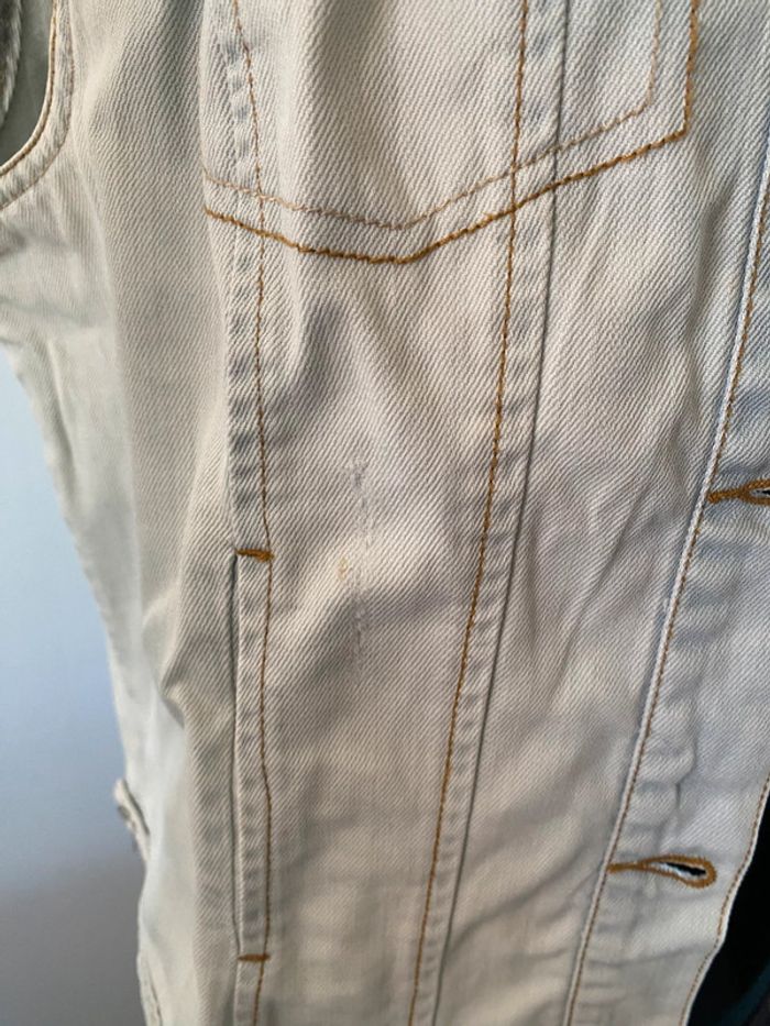 Blouson veste sans manche en jeans Pimkie taille S ou M - photo numéro 4