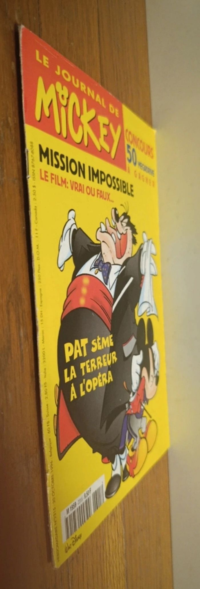 Ancien journal de mickey avec 4 fiches jeux + poster jeu N°2315 de 1996 vintage - photo numéro 10