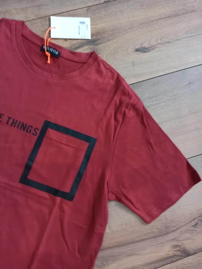 Tee shirt bordeaux homme L - photo numéro 3